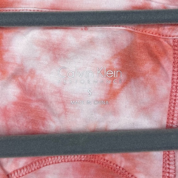 Calvin Klein Pink Sleeveless Relaxed Tie Front Tank Top - Picture 4 of 5